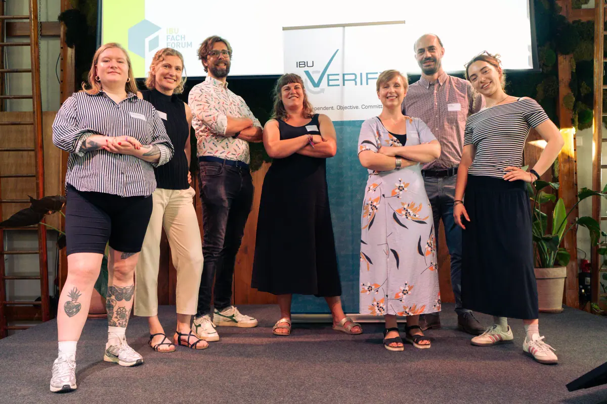 Das Team der IBU Verify GmbH beim IBU Fachforum 2025