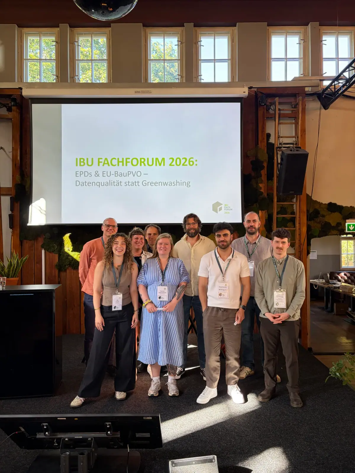Das Team der IBU Verify GmbH beim IBU Fachforum 2026